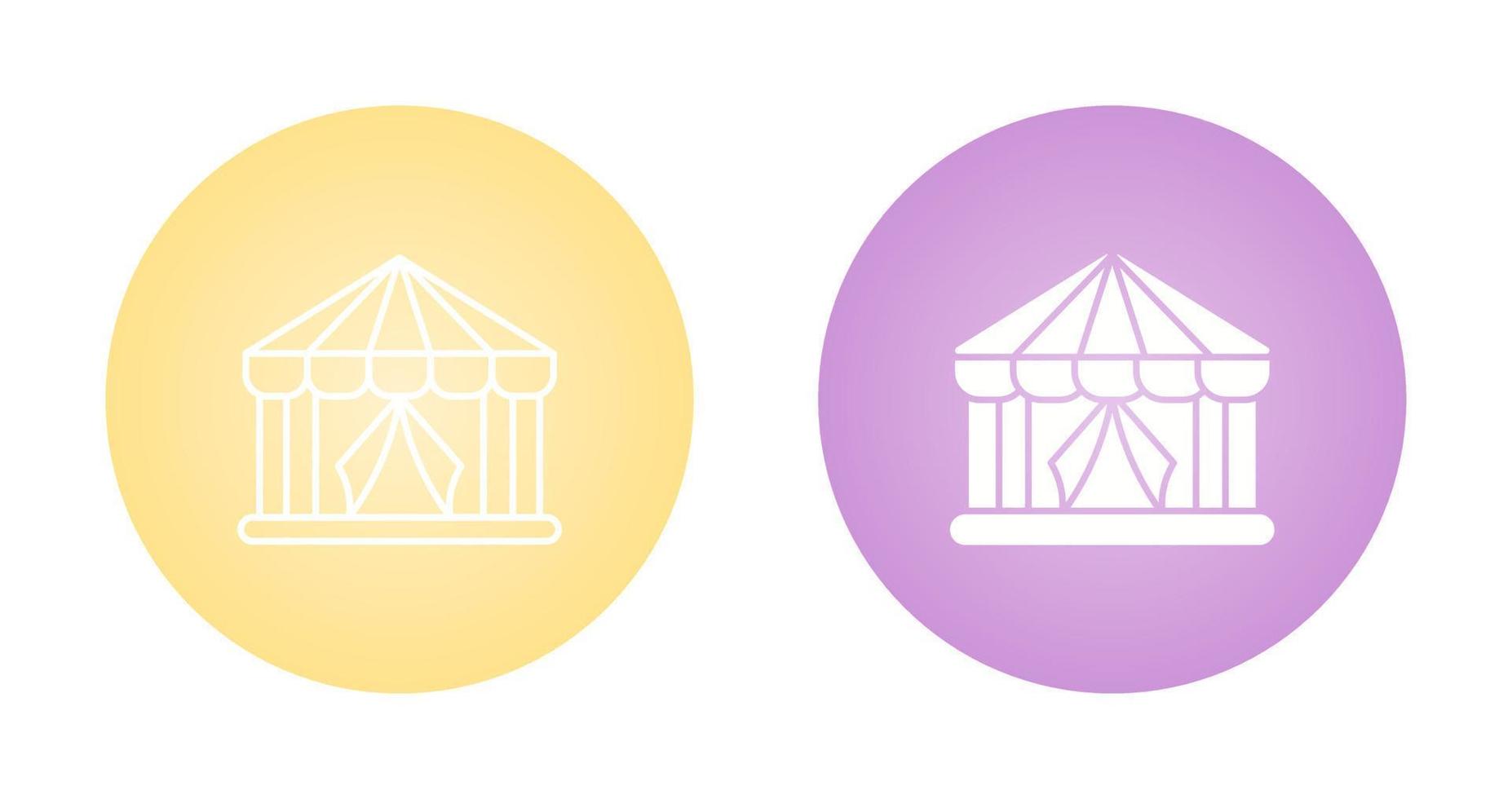 circus tent vector icoon