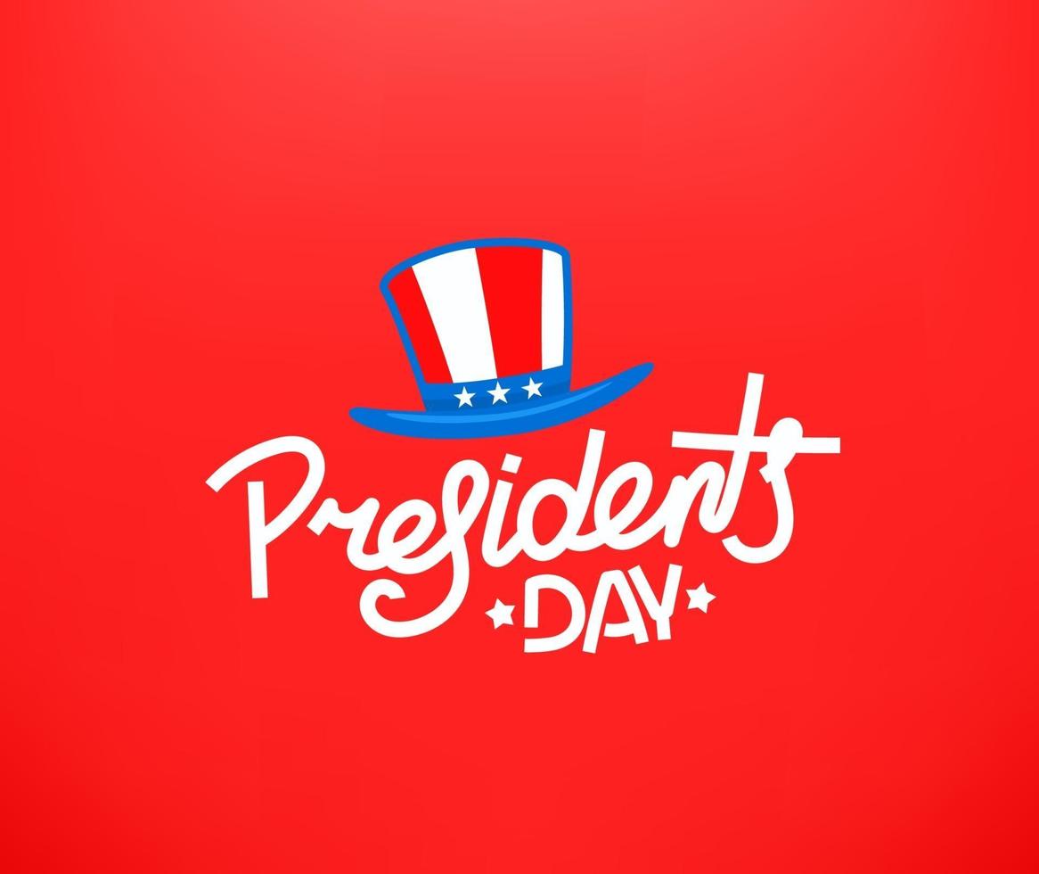 presidenten dag wenskaart. vector concept