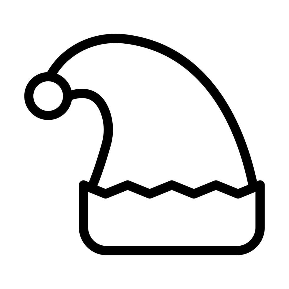 de kerstman hoed icoon ontwerp vector