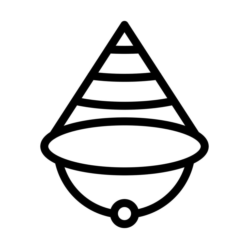 conisch hoed icoon ontwerp vector