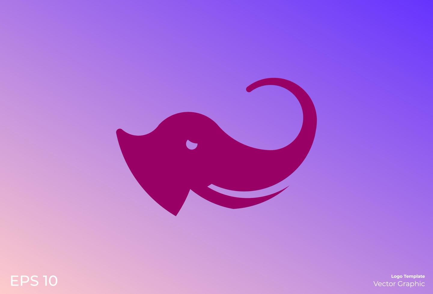 olifant logo. modern minimaal logo sjabloon. logo concept. eps 10. vector grafisch.