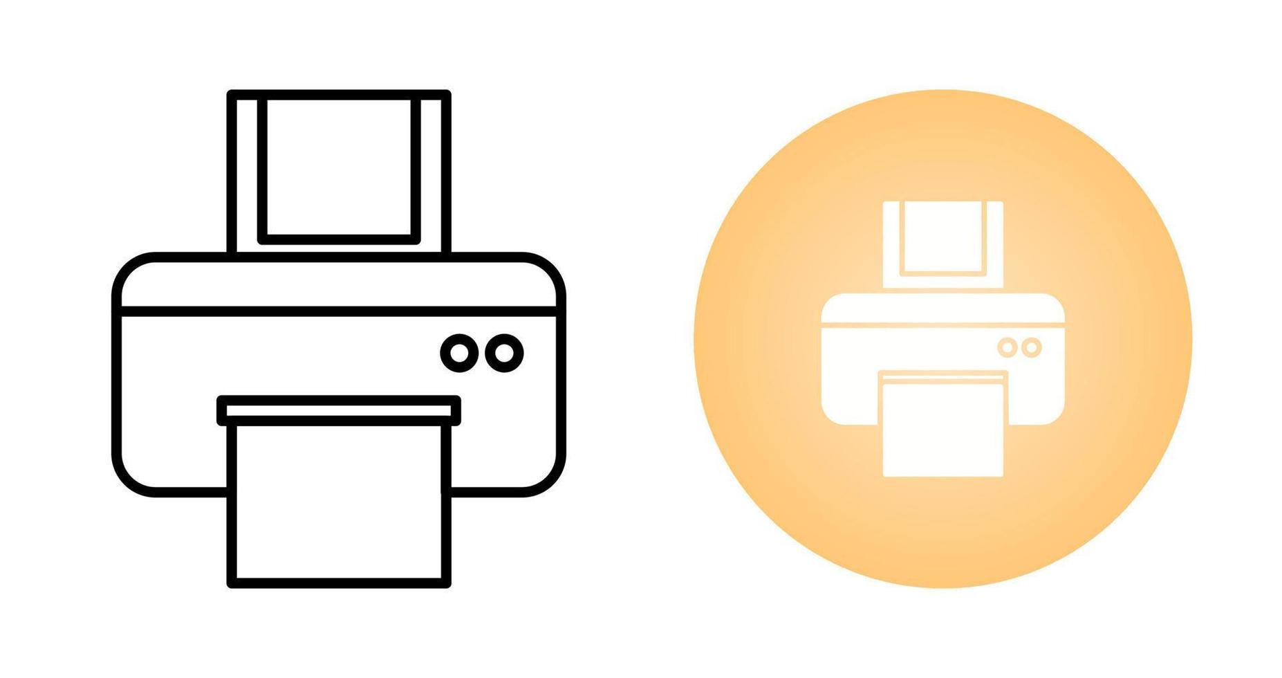 printer vector pictogram