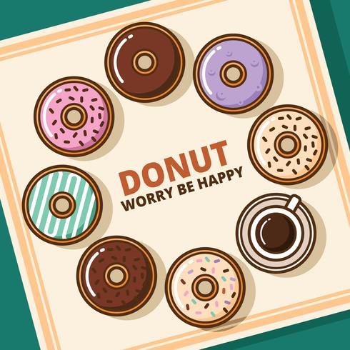 donuts ilustration vector