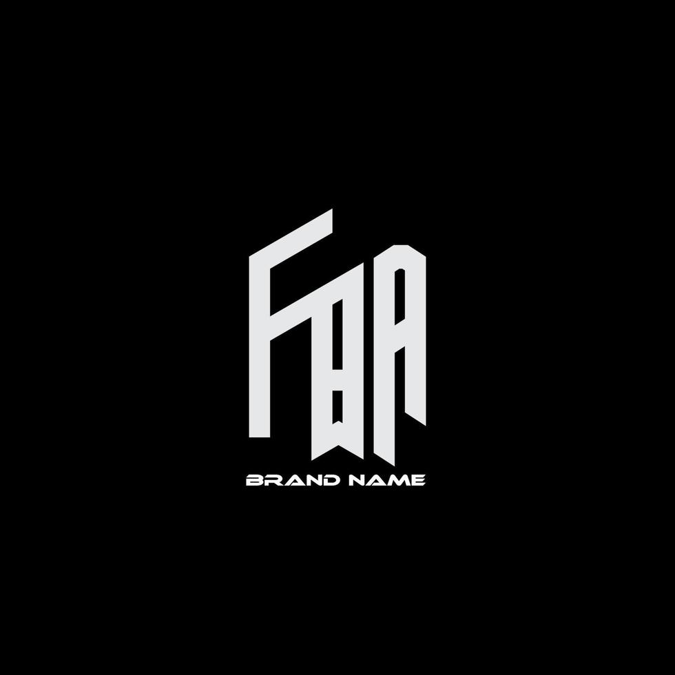 fba monogram logo vector
