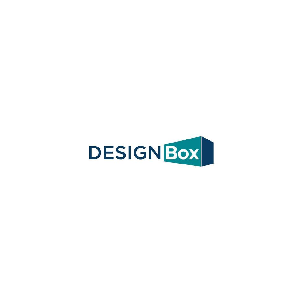 modern houder of metaal doos logo ontwerp vector