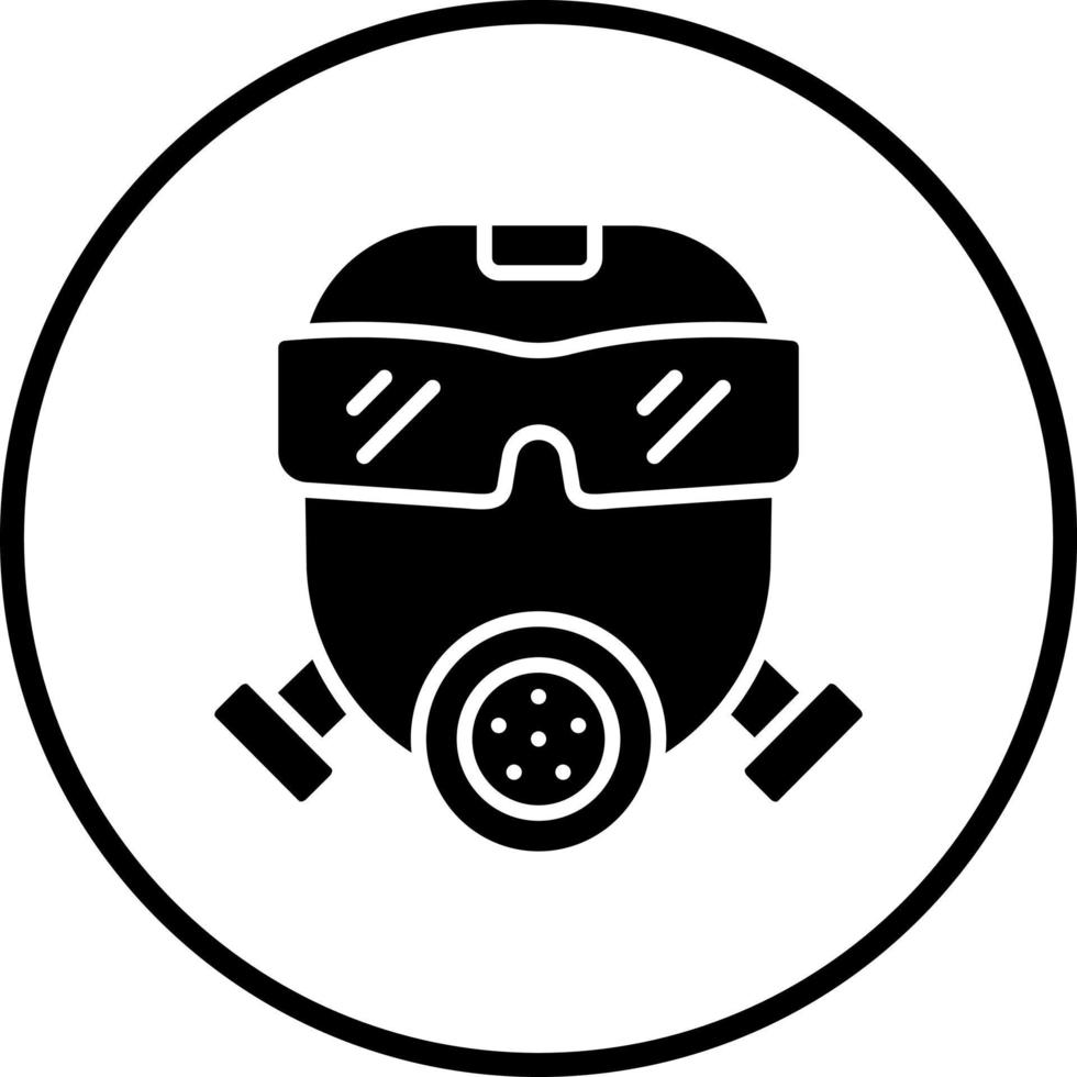 gas- masker vector icoon stijl