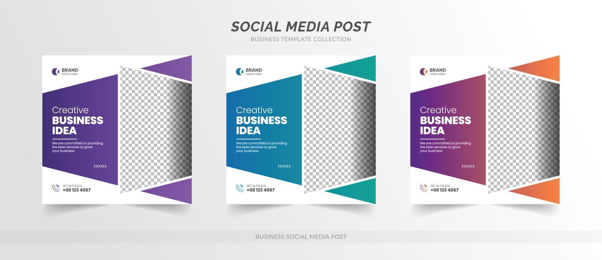 digitale business marketing social media post bannersjabloon vector