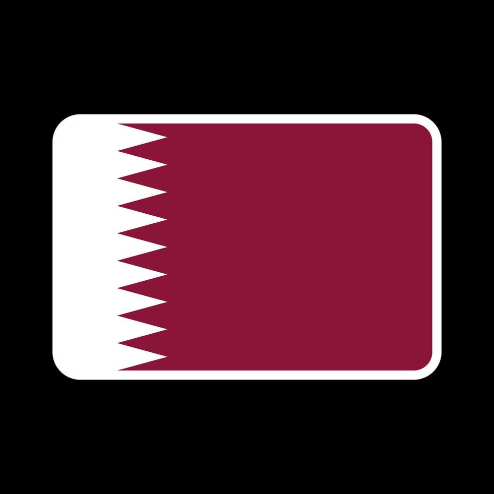 qatar vlag, officiële kleuren en verhouding. vectorillustratie. vector