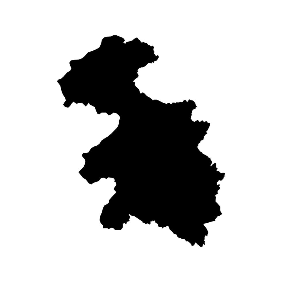 Gorizia kaart, regio van Slovenië. vector illustratie.