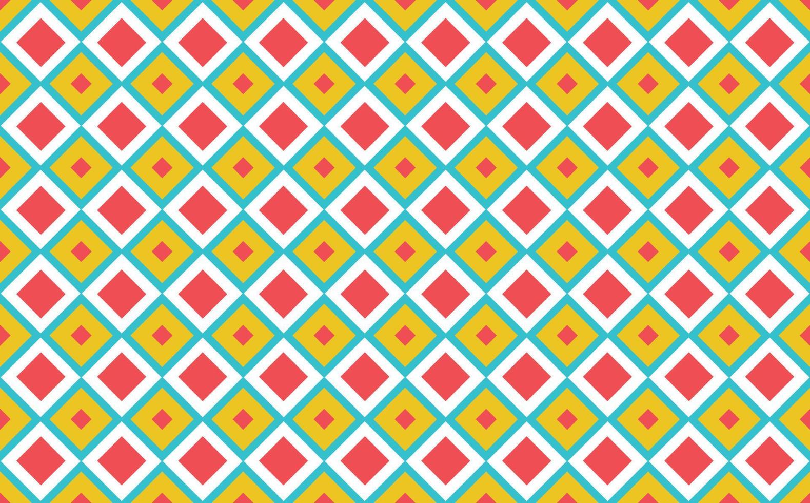 geel, groente, en rood ruit patroon. ruit watermeloen patroon. naadloos patroon voor kleding stof, vullen, banier, behang, omslag, achtergrond, kaart, en afdrukken. vector
