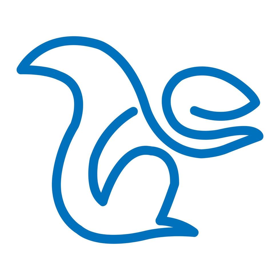 sjabloon dier eekhoorn met logo vector illustratie ontwerp.
