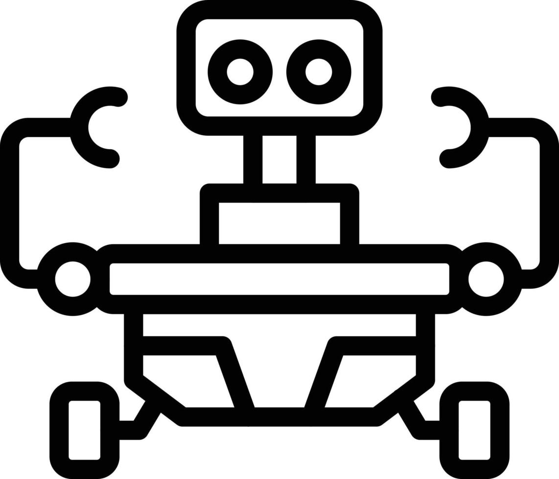 ruimte robot vector icoon stijl