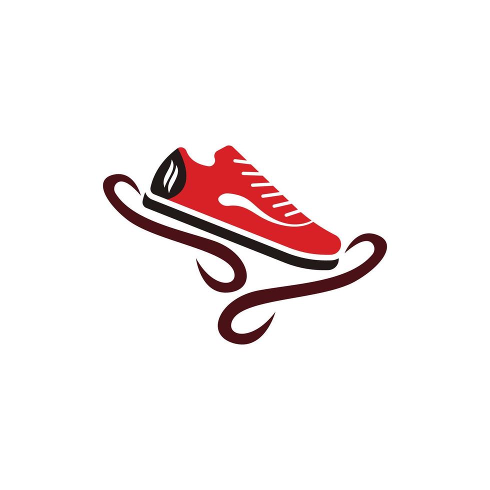 icoon schoen logo concept vector sneaker sjabloon