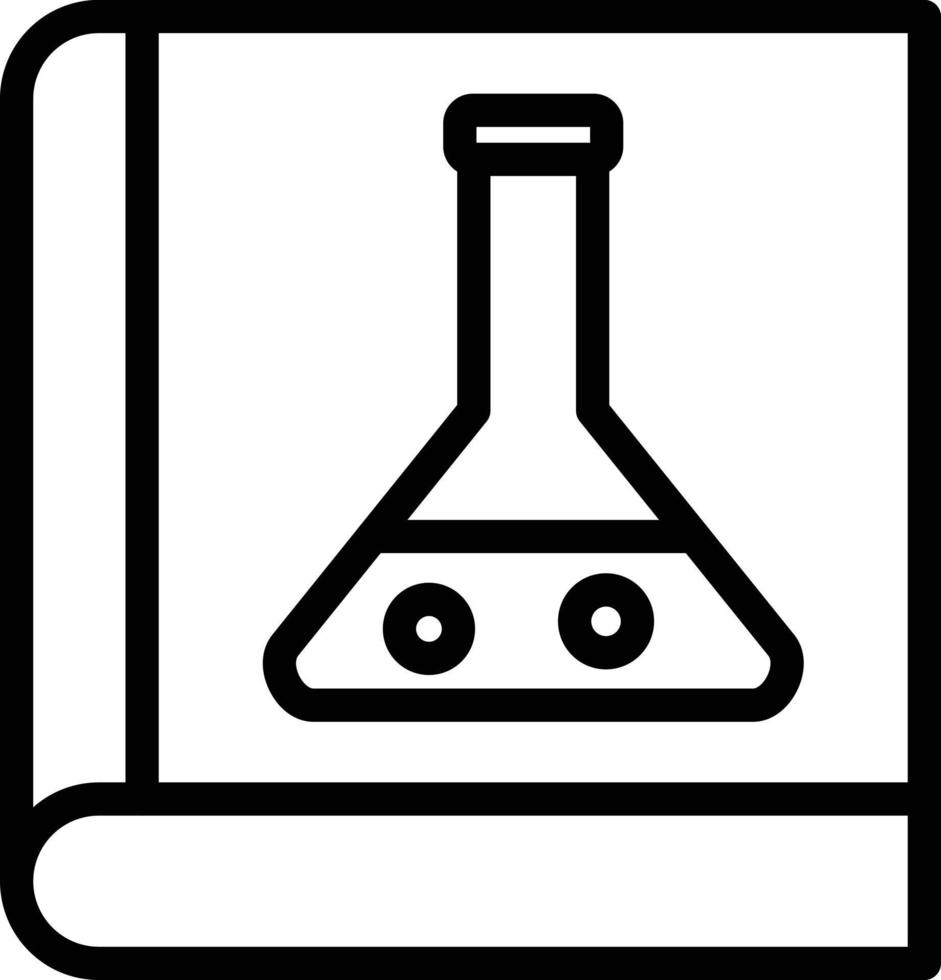 chemie boek vector icoon stijl