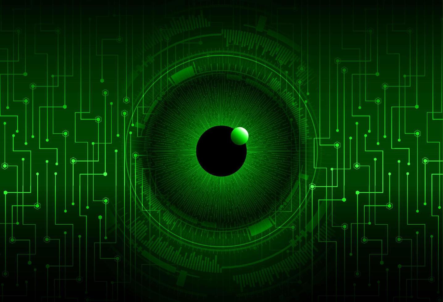 modern cyberveiligheid oog Aan technologie achtergrond vector