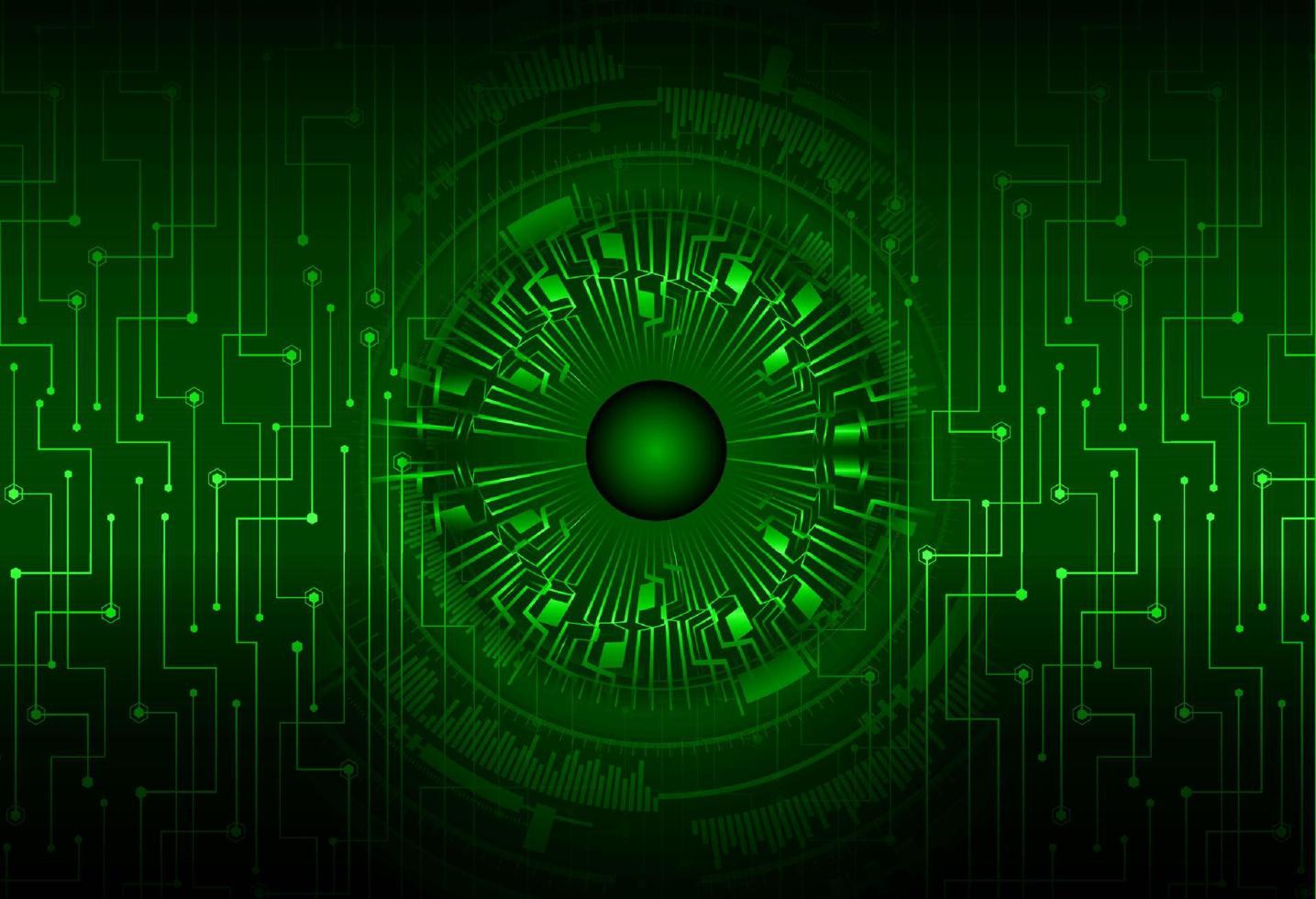 modern cyberveiligheid oog Aan technologie achtergrond vector