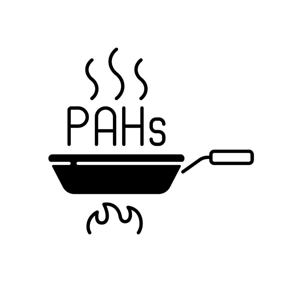 frituren zwarte lineaire pictogram vector