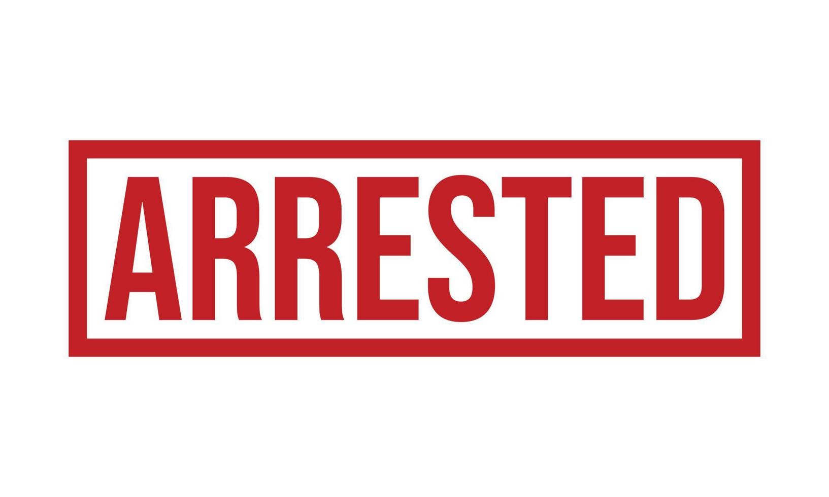 gearresteerd rubber grunge postzegel zegel voorraad vector