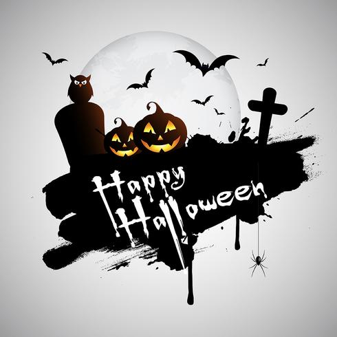 Grunge Halloween-achtergrond vector