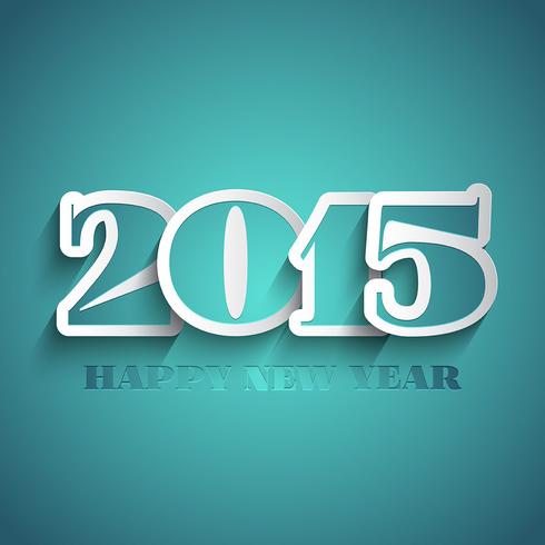 Typografie Nieuwjaar achtergrond vector