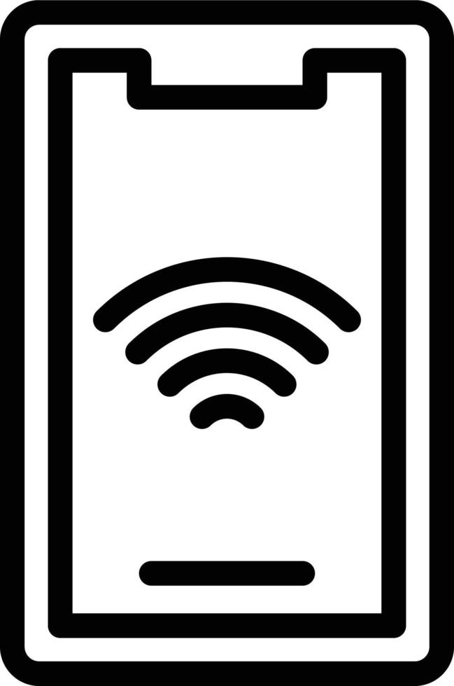 vector ontwerp mobiel Wifi icoon stijl