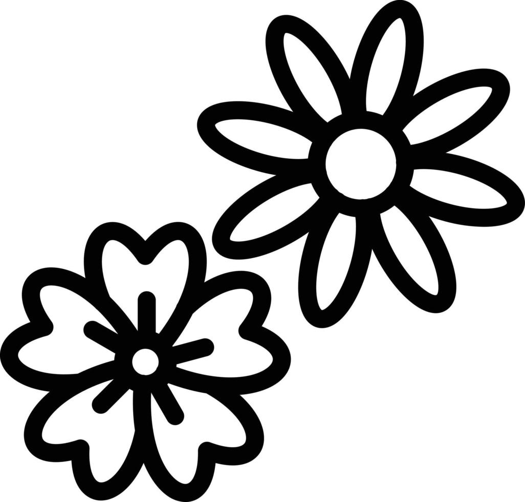 vector ontwerp bloemen icoon stijl