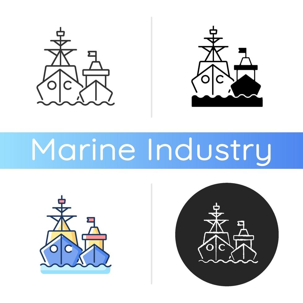 marine vloot pictogram vector