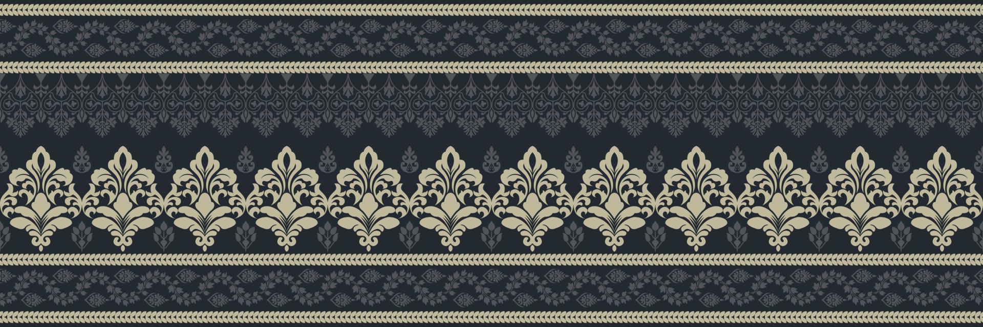 etnisch patroon. bandana afdrukken. zijde nek sjaal of hoofddoek. ontwerp voor sari, patola, sari, dupatta, textiel. tegel patronen. aztec stijl. bloemen vintage. Boheems Indisch motief stijl. kleding. vector. vector