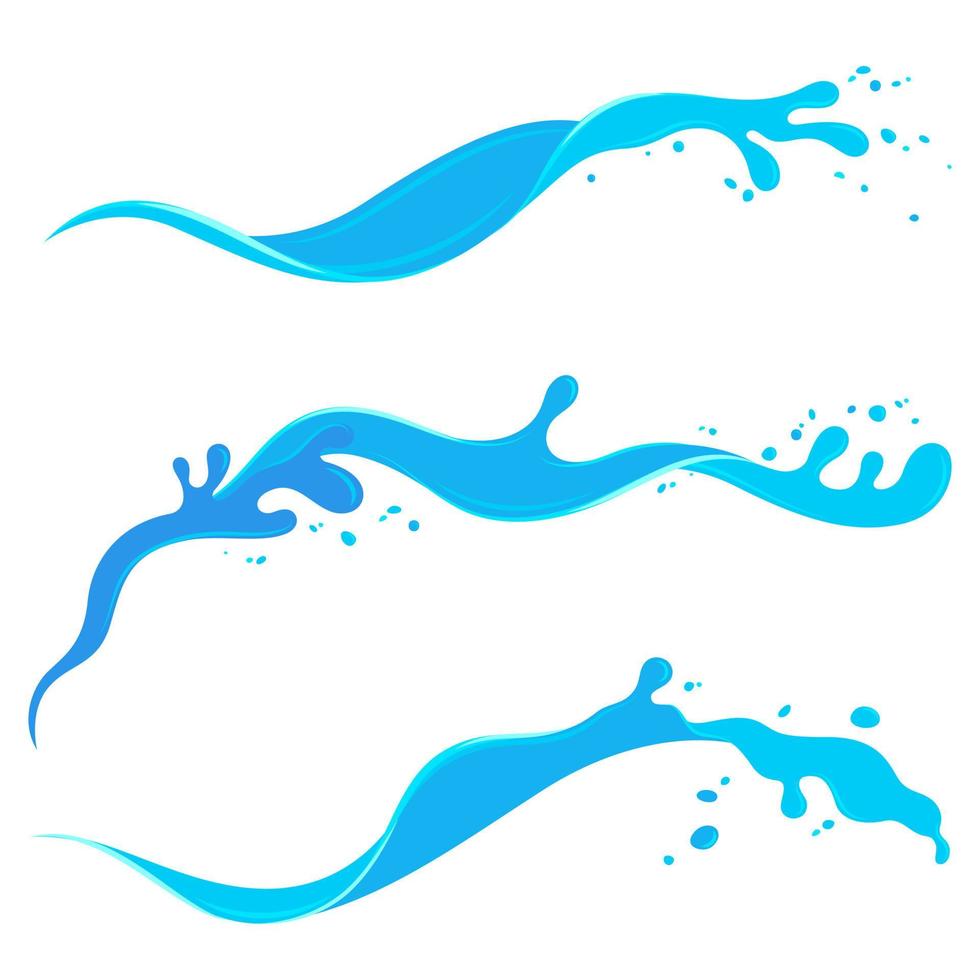 water spatten vlak ontwerp beroerte kunst ontwerp element vector