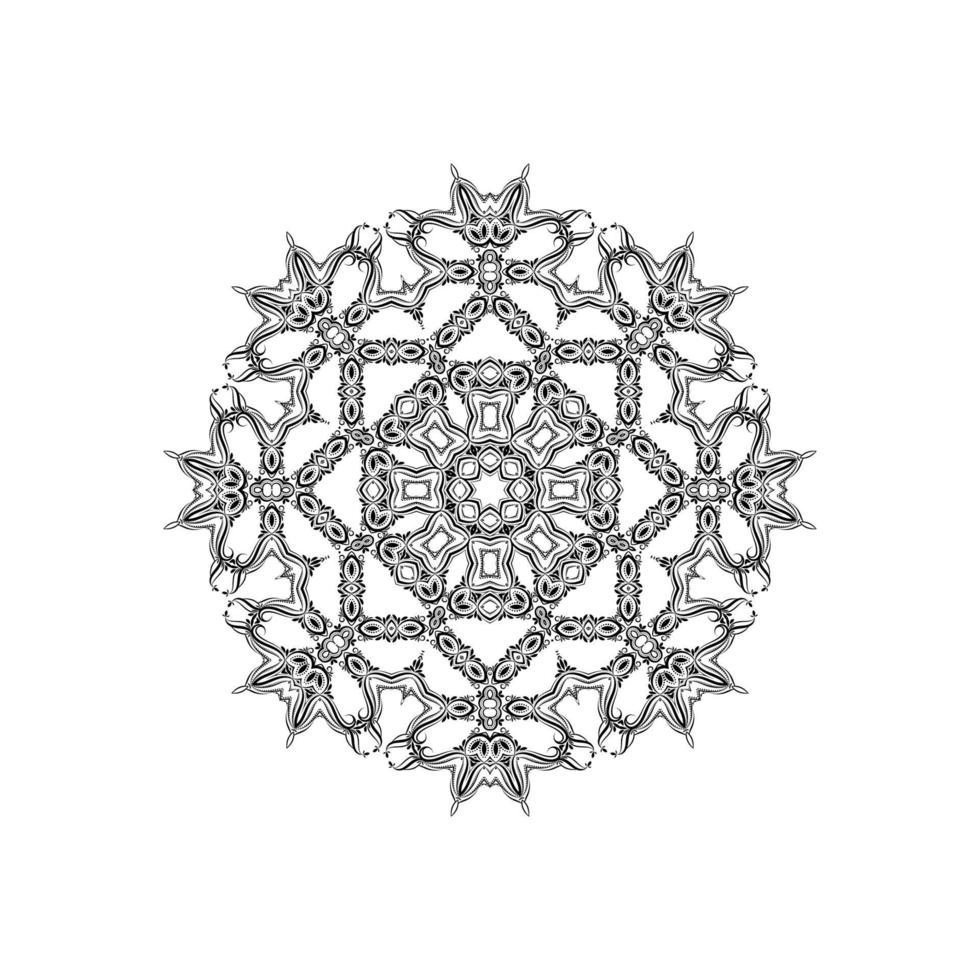 decoratieve mandala ontwerp geïsoleerde achtergrond vector