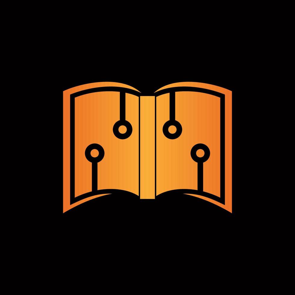 aan het studeren boek gemakkelijk technologie zakenmensen logo vector