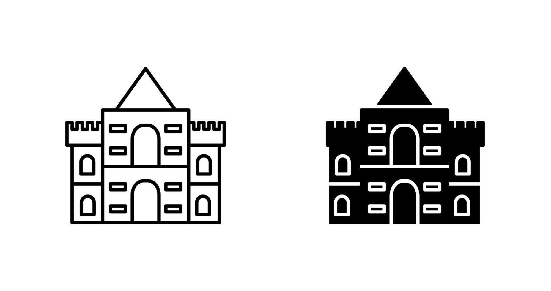 kasteel vector pictogram