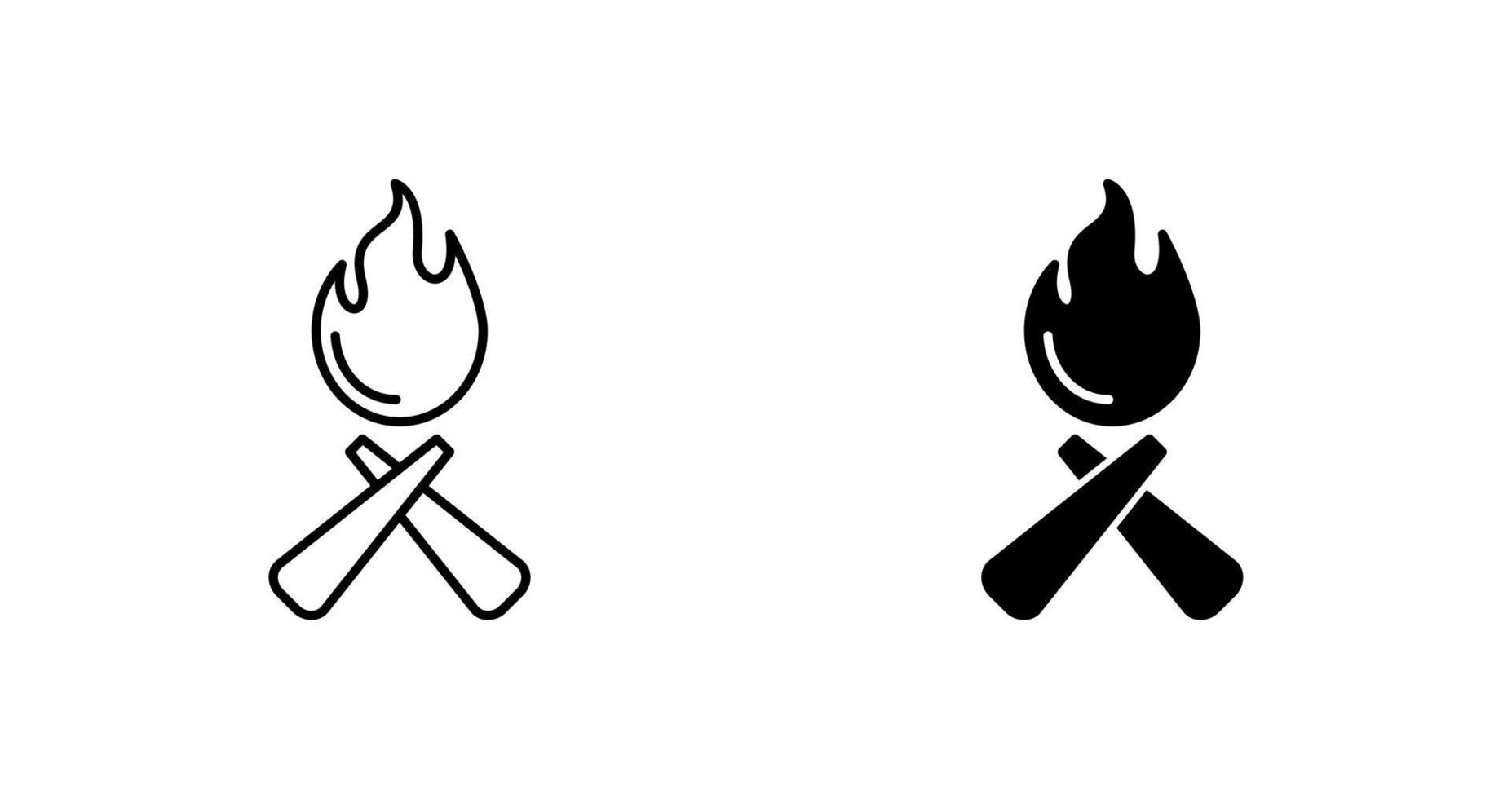 vuur vector pictogram