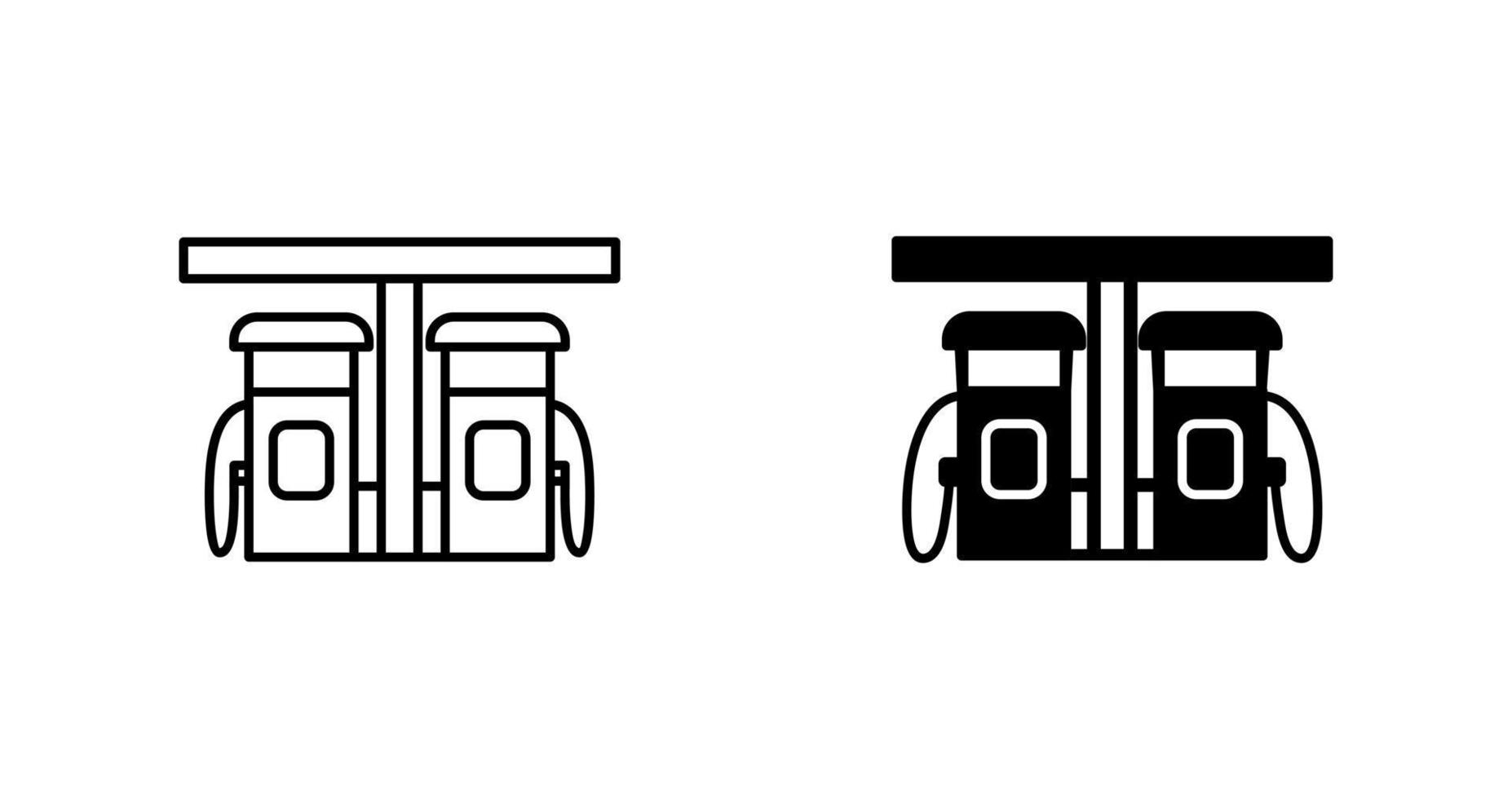 benzine station vector icoon