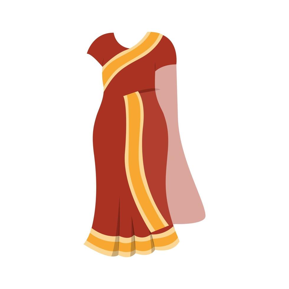 Indiase sari jurk vector