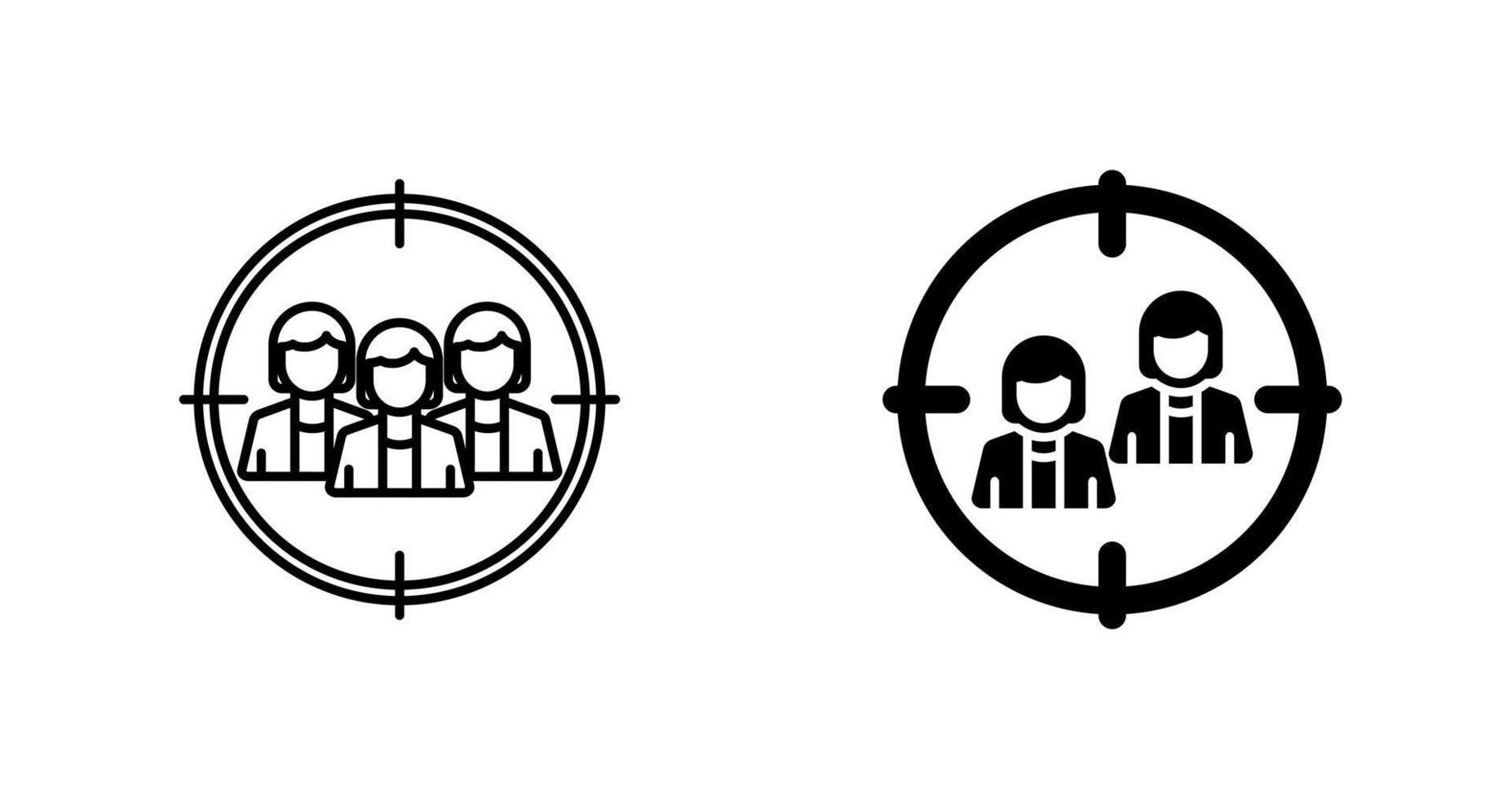 doelgroep vector pictogram