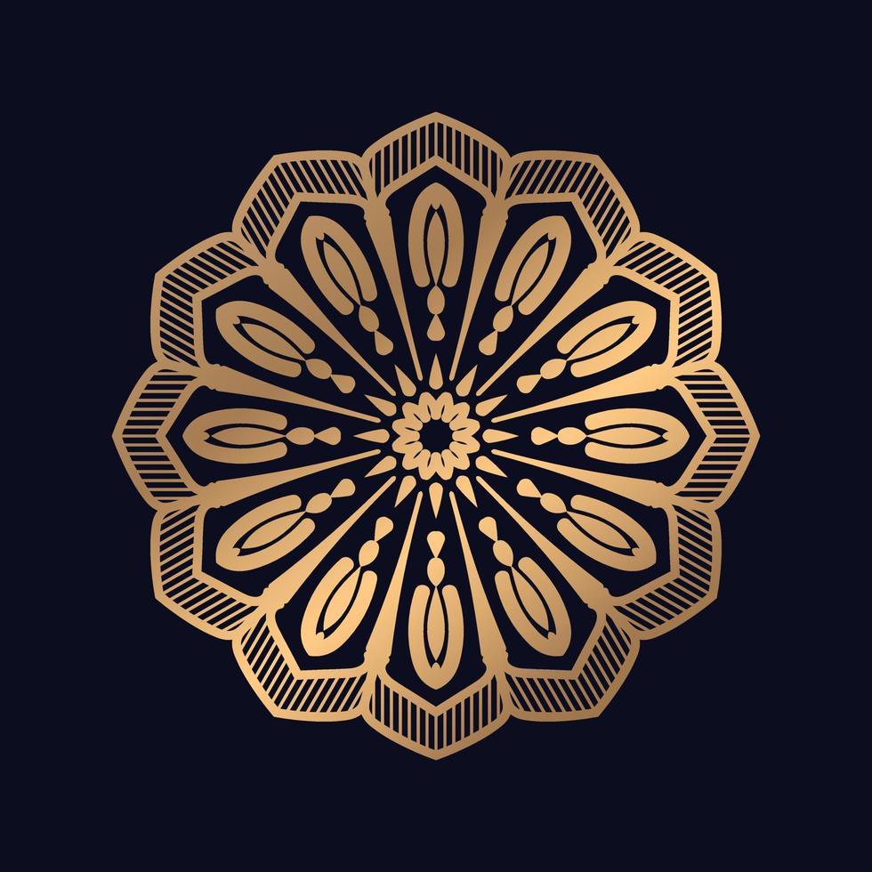 kleurrijk mandala met bloemen decoratief achtergrond Islamitisch sjabloon elementen vector