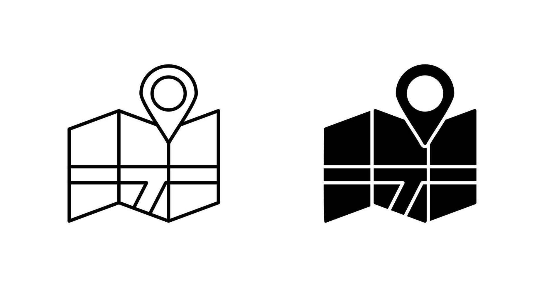 kaart vector pictogram