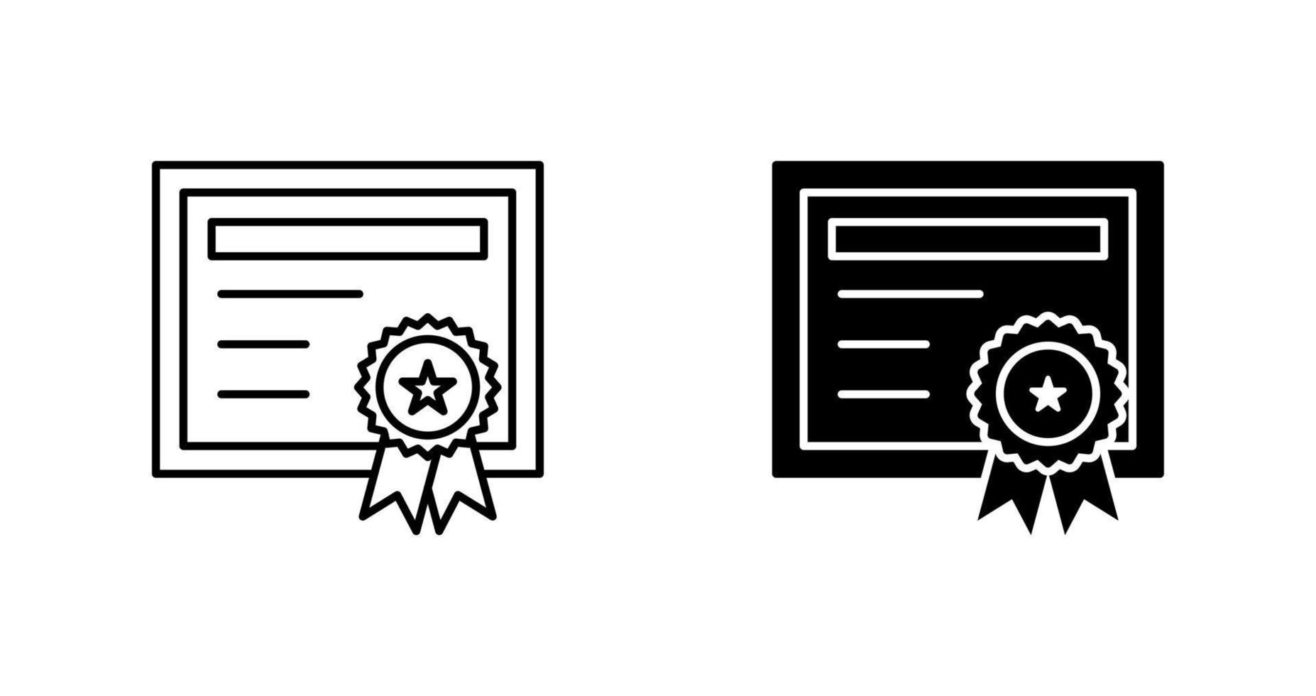 certificaat vector pictogram