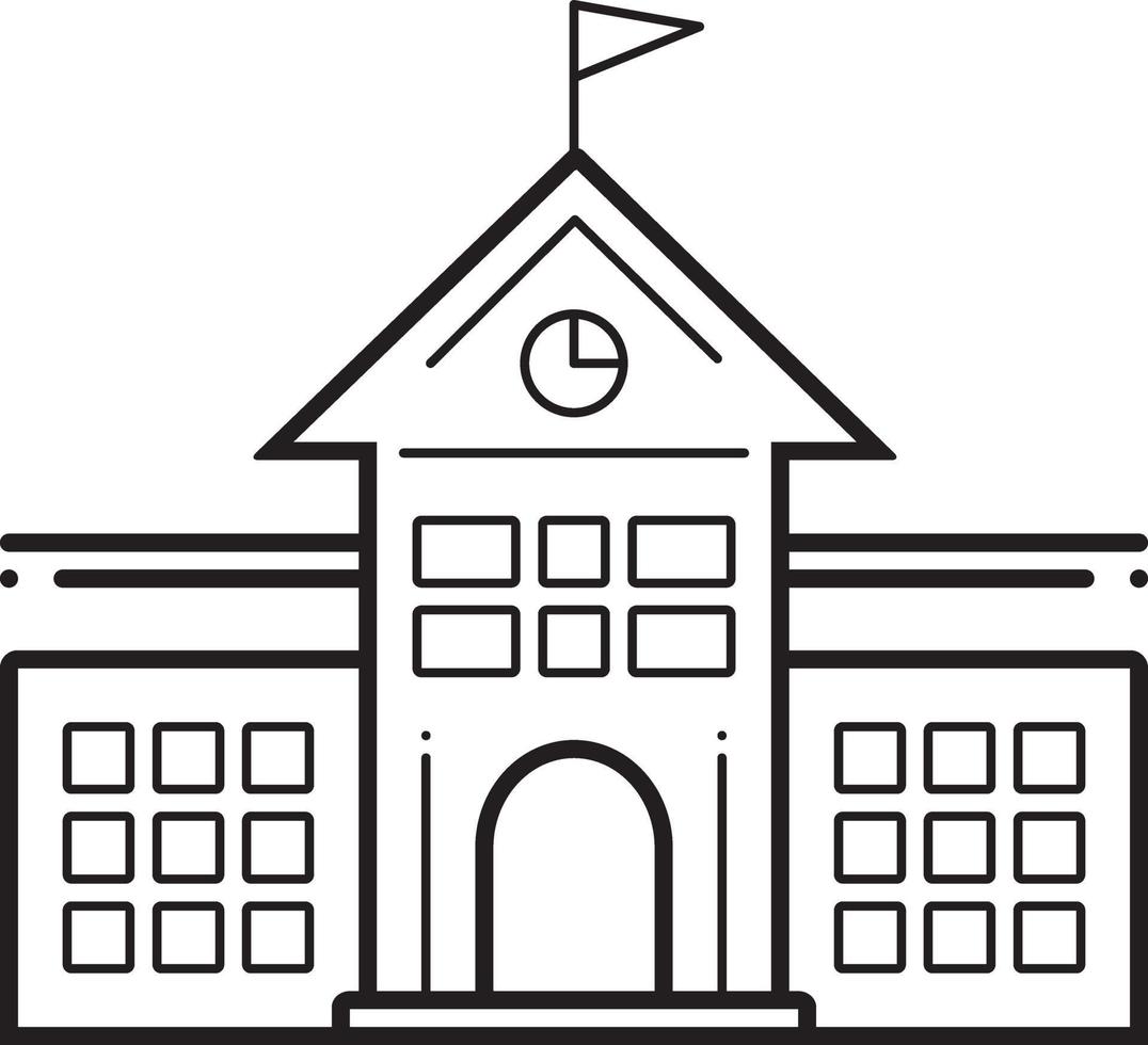 lijnpictogram voor universiteit vector