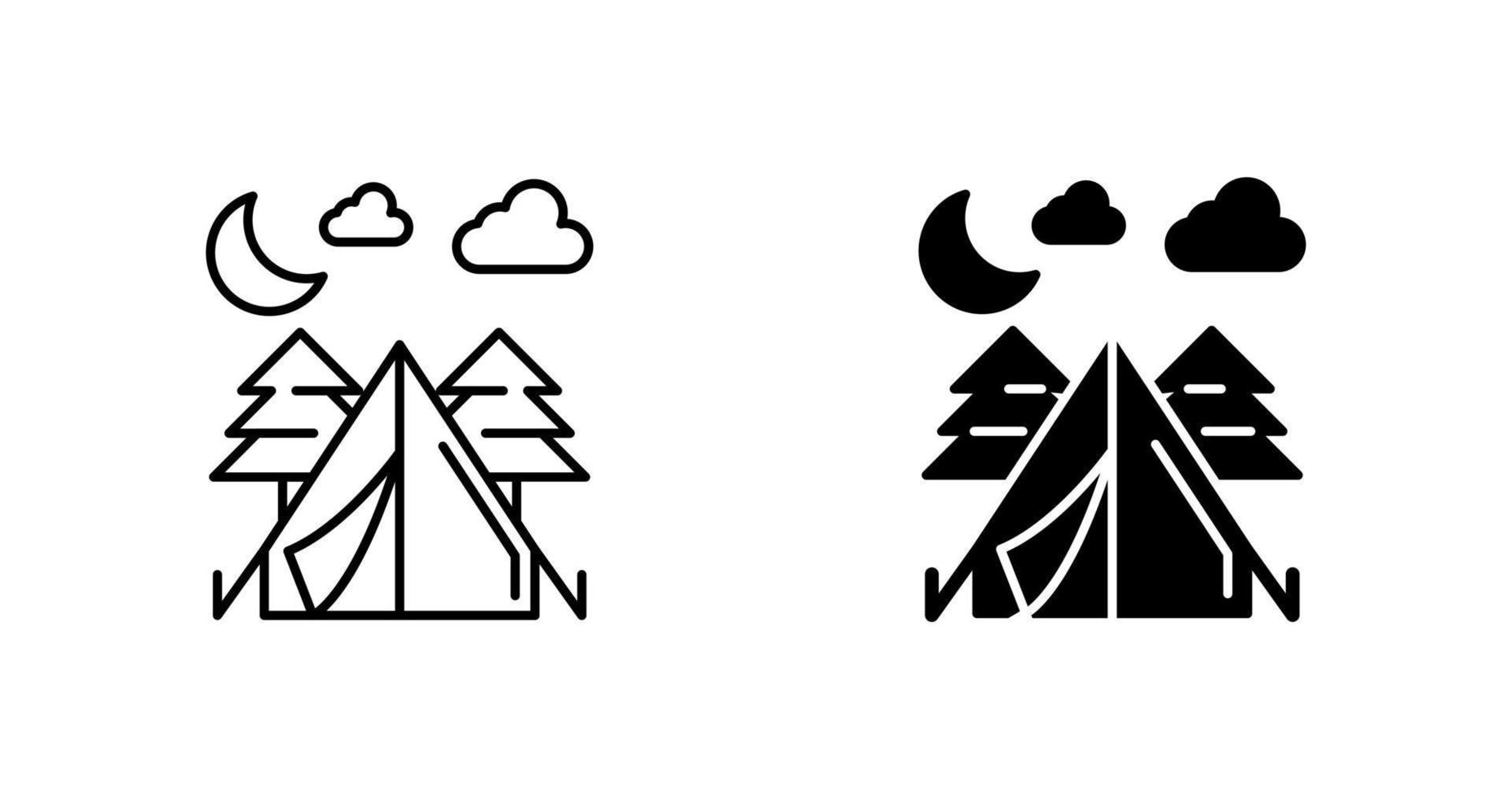 tent vector pictogram