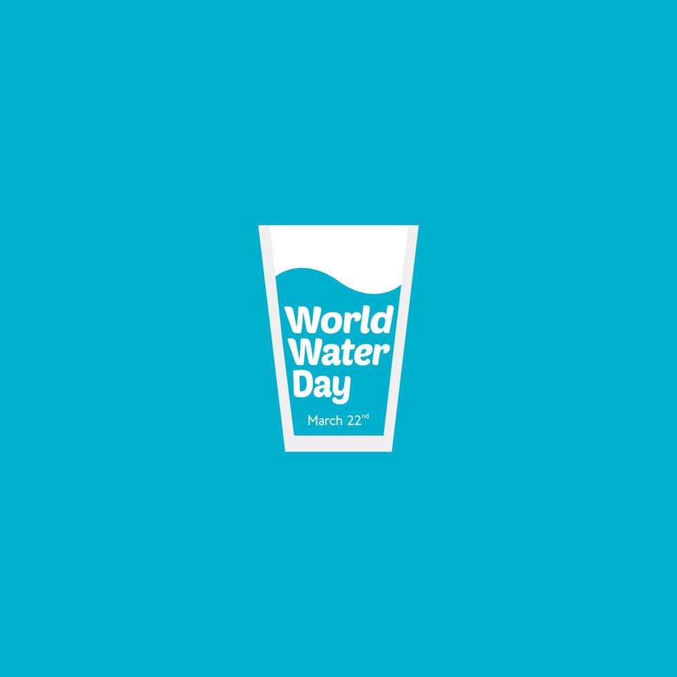 wereld water dag neon stijl horizontaal banier ontwerp sjabloon. vector illustratie