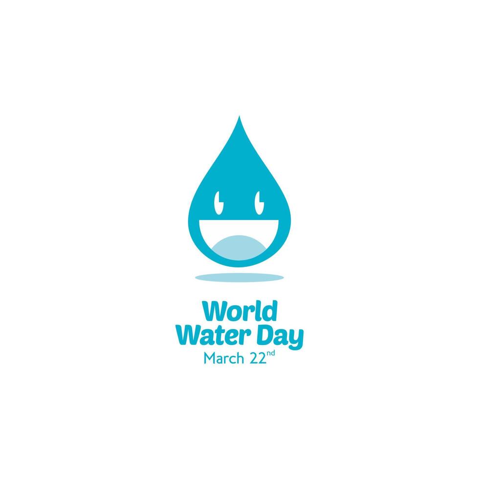 wereld water dag concept. ecologie concept. opslaan water opslaan leven. vector illustraties