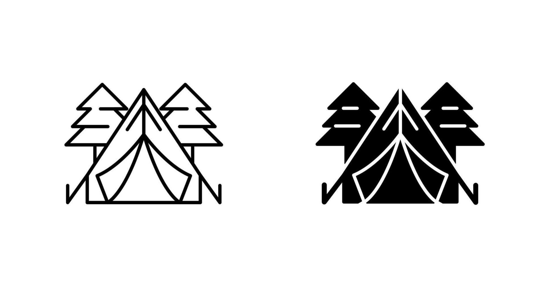 tent vector pictogram