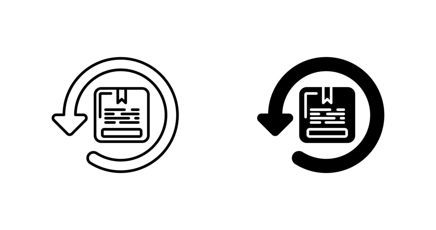 terugkeer vector icoon