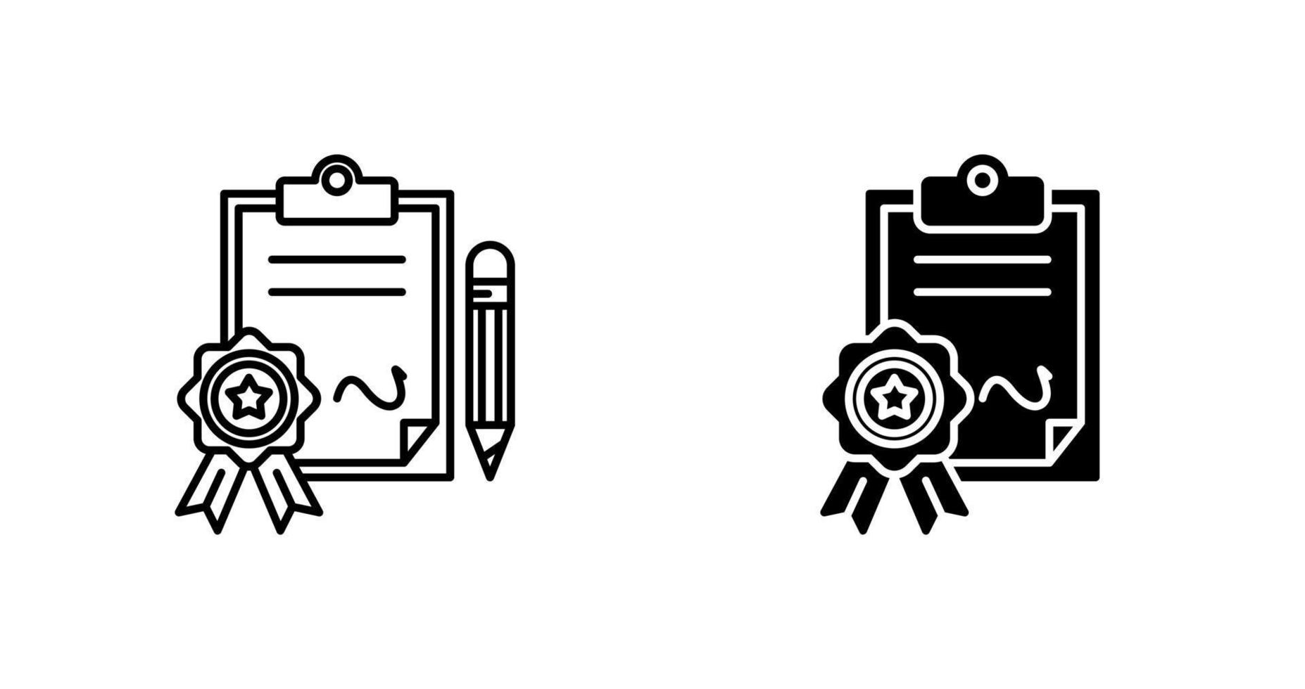 contract vector pictogram