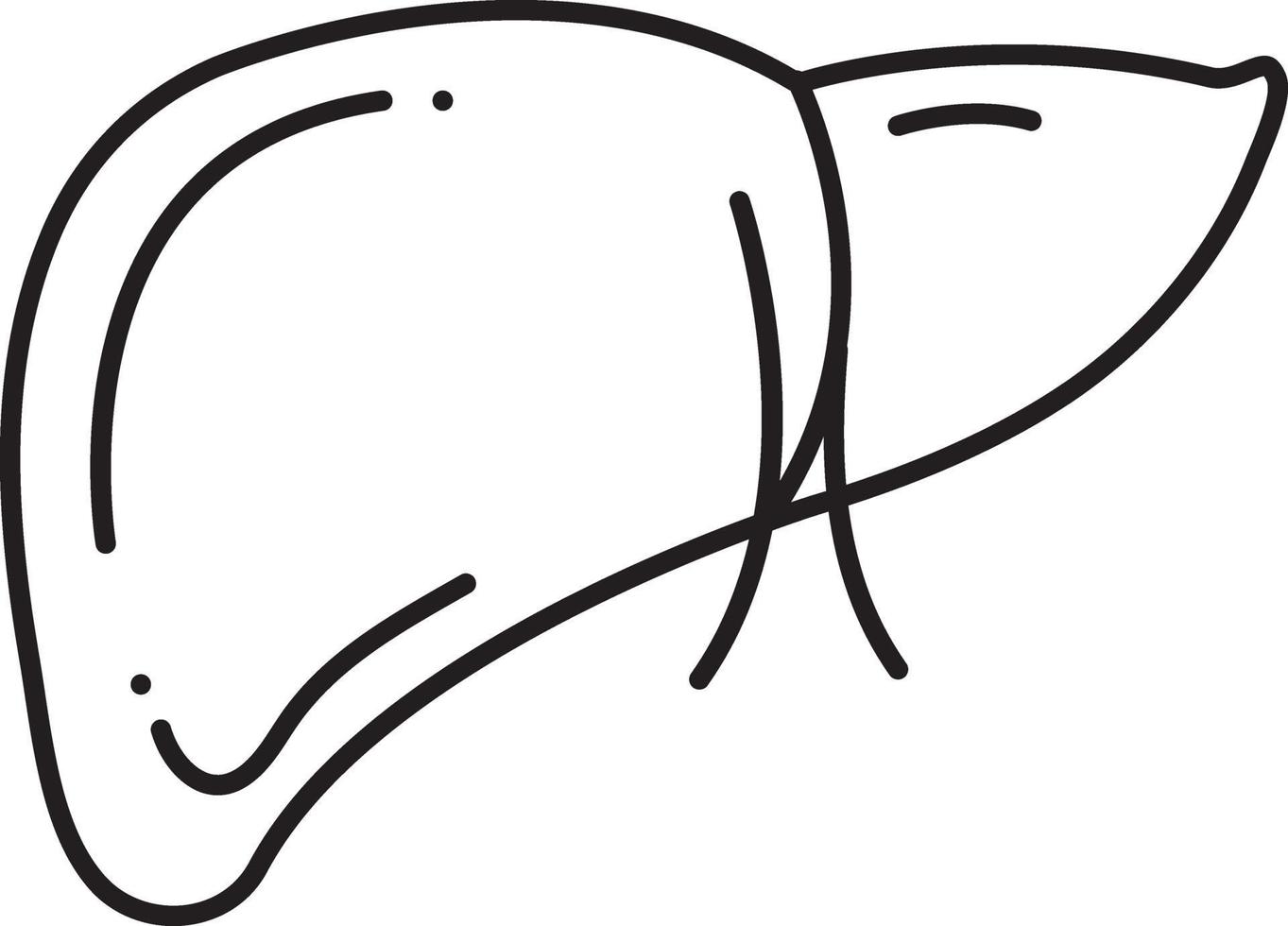 lijn pictogram voor hepatologie vector