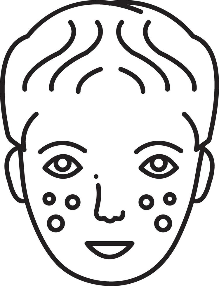 lijnpictogram voor dermatologie vector