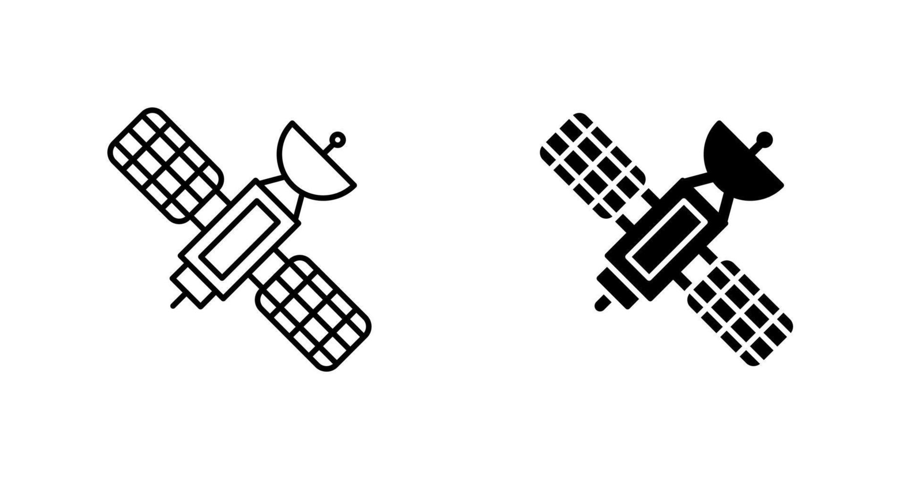 satelliet vector pictogram