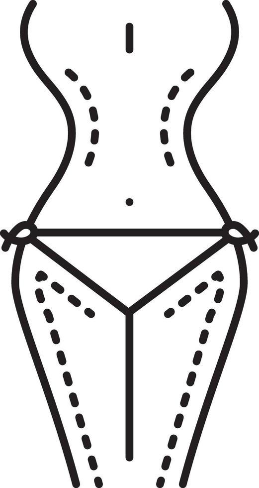 lijn pictogram voor plastische chirurgie vector